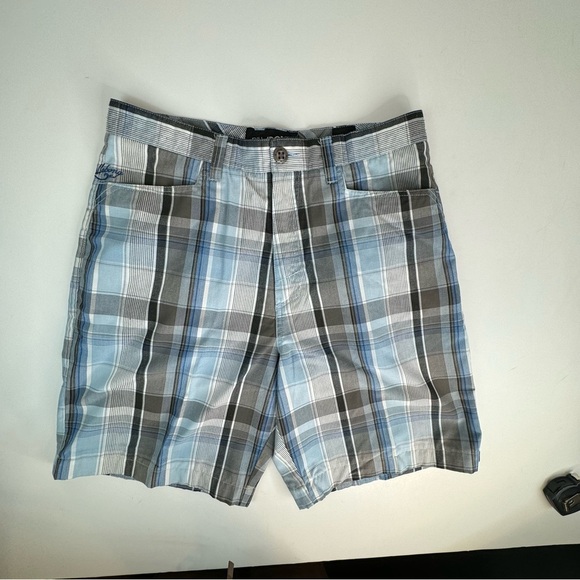 Billabong Plaid Men’s Shorts 9” Inseam - Picture 5 of 17